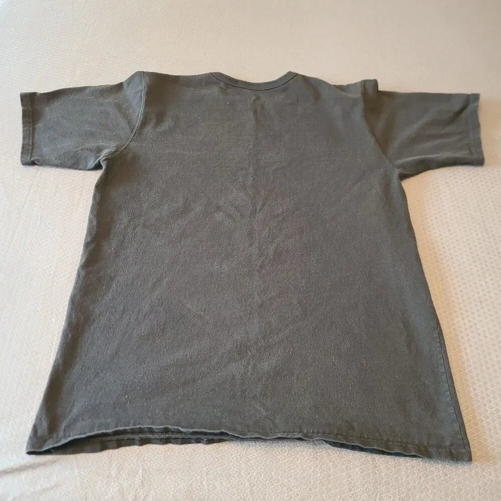 Champion Black Multi Color Embroidered Logo Men's Large T Shirt No Tags - Picture 3 of 7